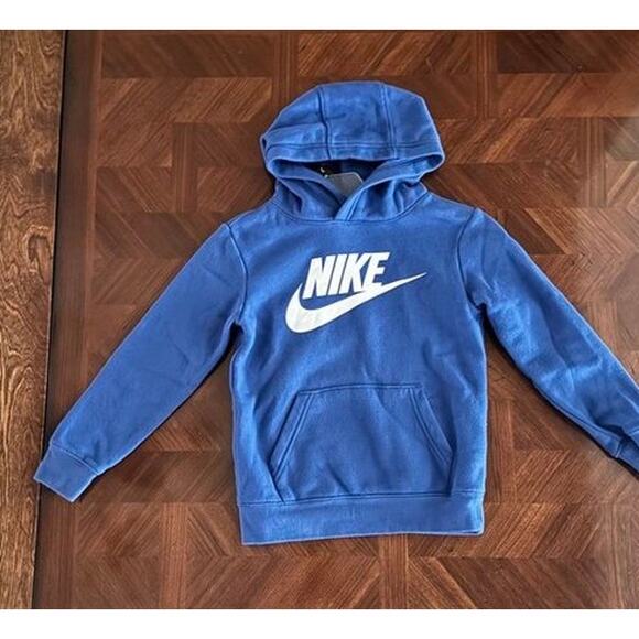 Nike Kids Blue Pullover Hoodie | Size Small 5-6Y - Picture 10 of 14